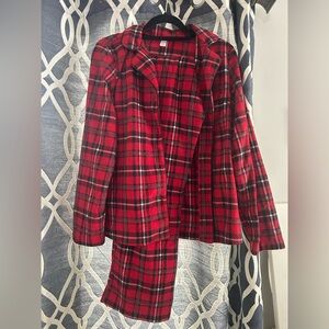 Joe Fresh Red and Black Plaid Pajama Set